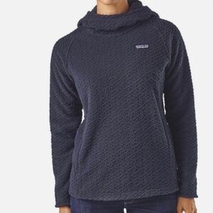 Patagonia Diamond Capra Fleece Hoodie Smolder blue small